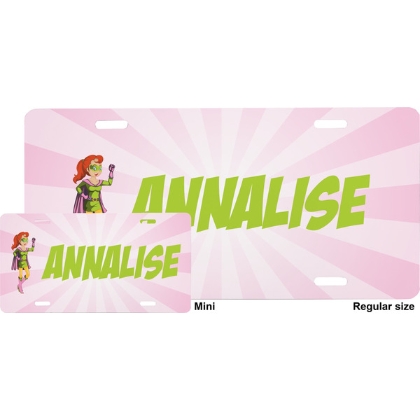 Woman Superhero License Plate (Sizes)