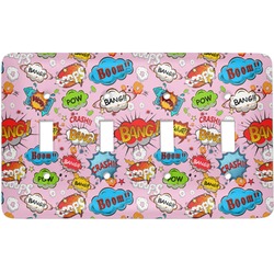 Woman Superhero Light Switch Cover (4 Toggle Plate)