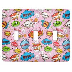 Woman Superhero Light Switch Cover (3 Toggle Plate)