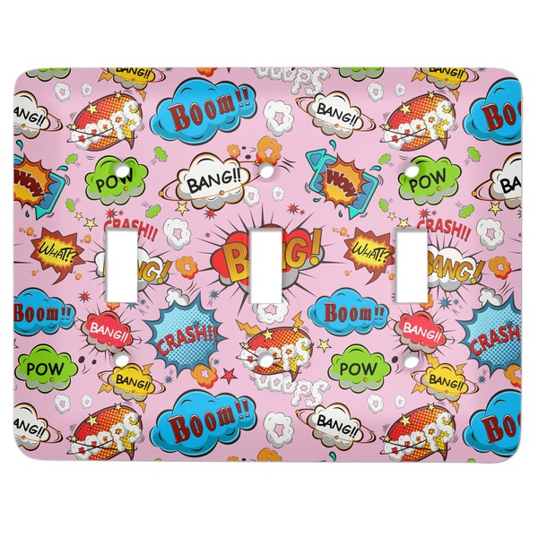 Custom Woman Superhero Light Switch Cover (3 Toggle Plate)