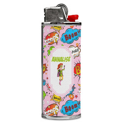 Woman Superhero Case for BIC Lighters (Personalized)
