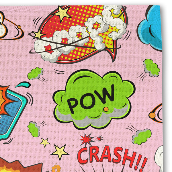 Woman Superhero Linen Placemat - DETAIL