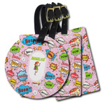 Woman Superhero Plastic Luggage Tag (Personalized)
