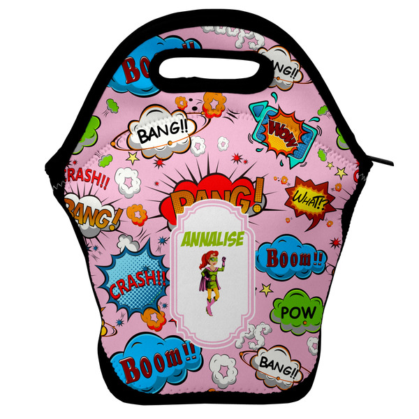 Custom Woman Superhero Lunch Bag w/ Name or Text