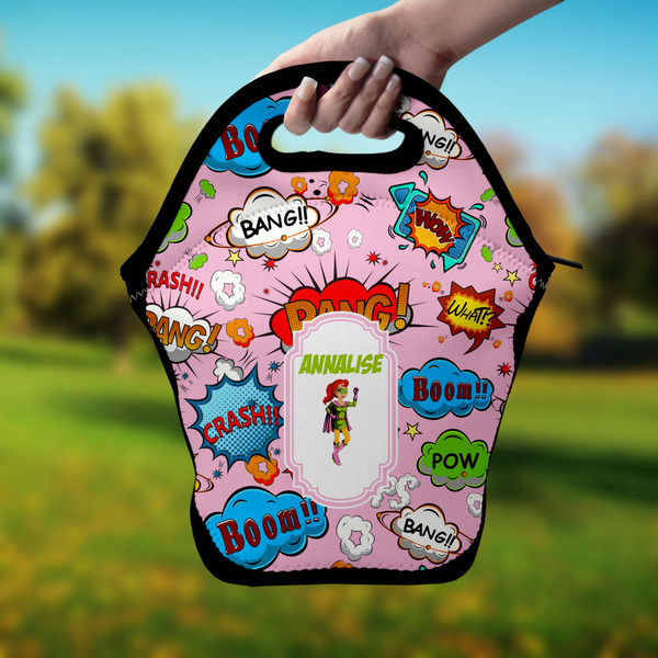 Woman Superhero Lunch Bag - Hand