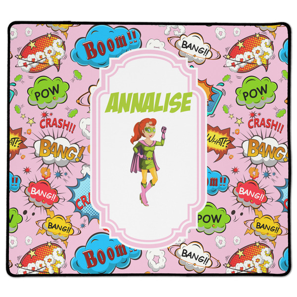 Custom Woman Superhero XL Gaming Mouse Pad - 18" x 16" (Personalized)