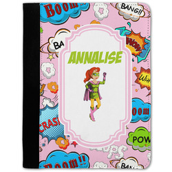 Woman Superhero Notebook Padfolio - Medium w/ Name or Text