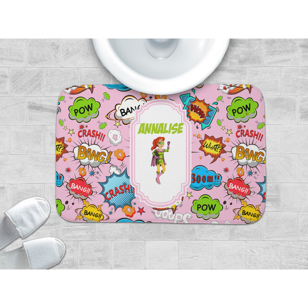 Woman Superhero Memory Foam Bath Mat - LIFESTYLE 34x21