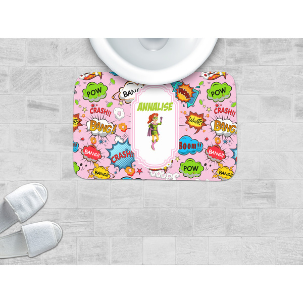 Woman Superhero Memory Foam Bath Mat - LIFESTYLE