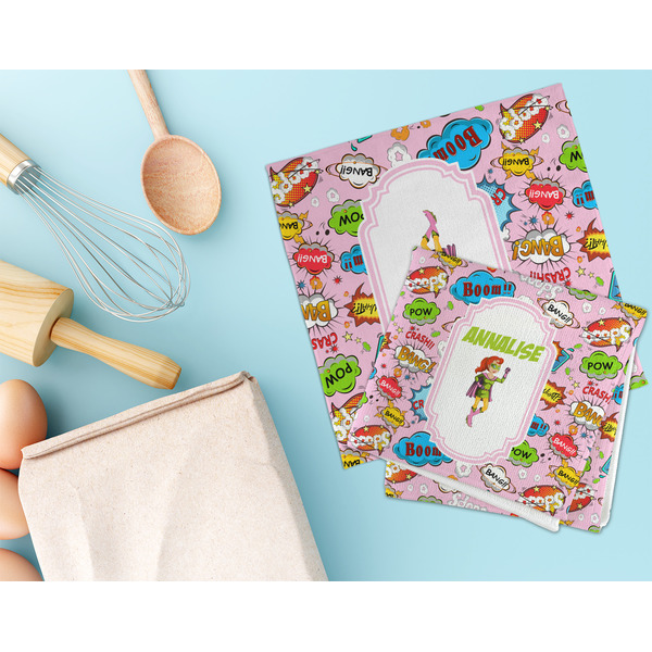 Woman Superhero Microfiber Dish Rag - LIFESTYLE