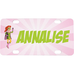Woman Superhero Mini/Bicycle License Plate (Personalized)