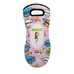Woman Superhero Neoprene Oven Mitt - Single w/ Name or Text
