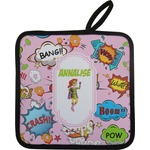 Woman Superhero Pot Holder w/ Name or Text