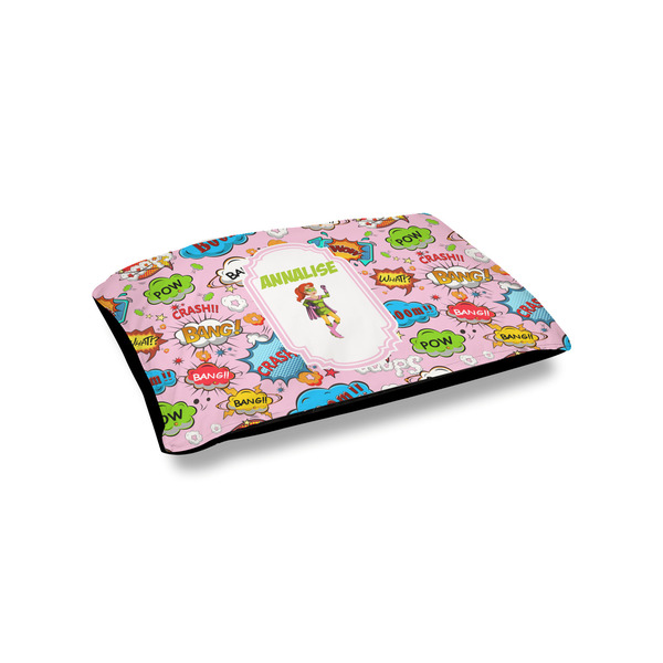 Custom Woman Superhero Outdoor Dog Bed - Small (Personalized)