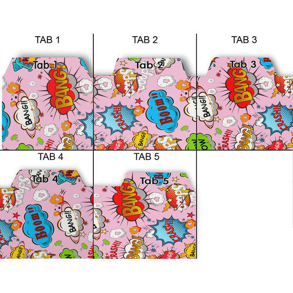 Woman Superhero Page Dividers - Set of 5 - Approval