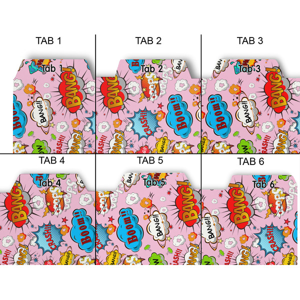 Woman Superhero Page Dividers - Set of 6 - Approval