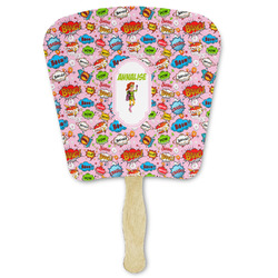 Woman Superhero Paper Fan (Personalized)