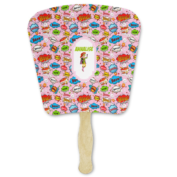 Custom Woman Superhero Paper Fan (Personalized)
