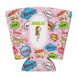 Woman Superhero Party Cup Sleeve - with Bottom (Personalized)
