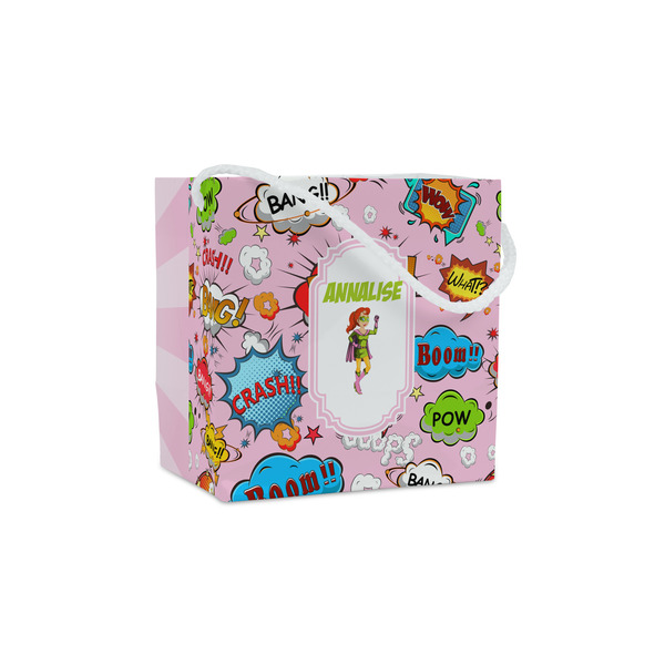 Custom Woman Superhero Party Favor Gift Bags - Gloss (Personalized)