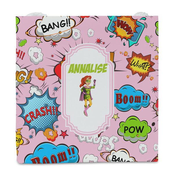 Woman Superhero Party Favor Gift Bag - Matte - Front