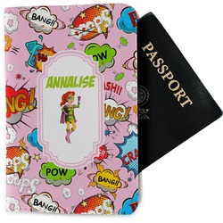 Woman Superhero Passport Holder - Fabric (Personalized)