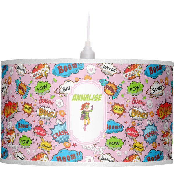 Woman Superhero Pendant Lamp Shade