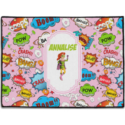 Woman Superhero Door Mat (Personalized)