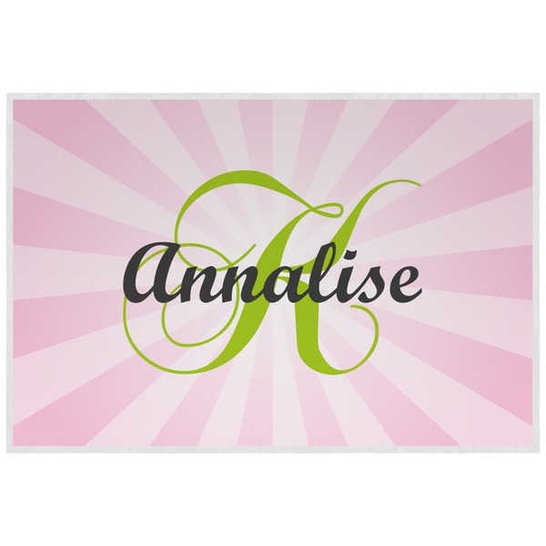 Woman Superhero Personalized Placemat (Back)