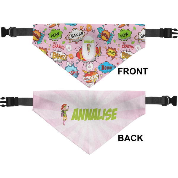Woman Superhero Pet Bandana Approval