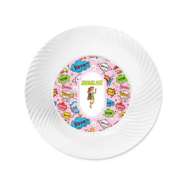 Woman Superhero Plastic Party Appetizer & Dessert Plates - Approval