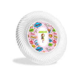 Woman Superhero Plastic Party Appetizer & Dessert Plates - 6" (Personalized)