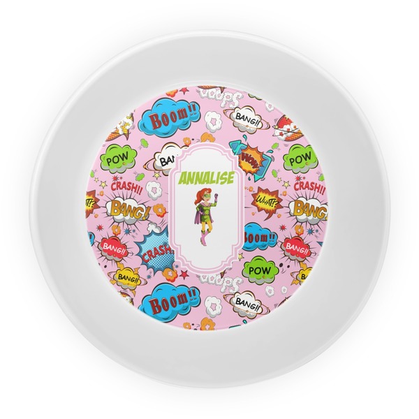 Woman Superhero Melamine Bowl - Center