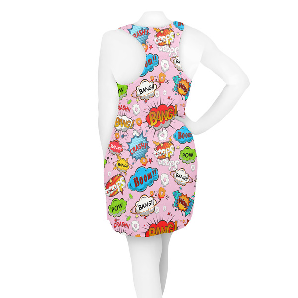 Woman Superhero Racerback Dress - On Model - Back