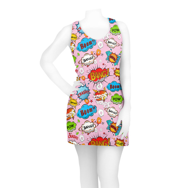 Woman Superhero Racerback Dress - On Model - Front