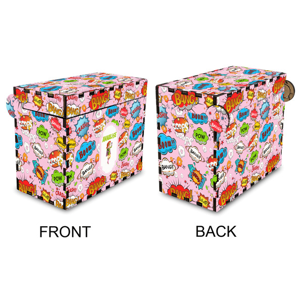 Woman Superhero Recipe Box - Full Color - Approval