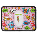 Woman Superhero Iron On Rectangle Patch w/ Name or Text