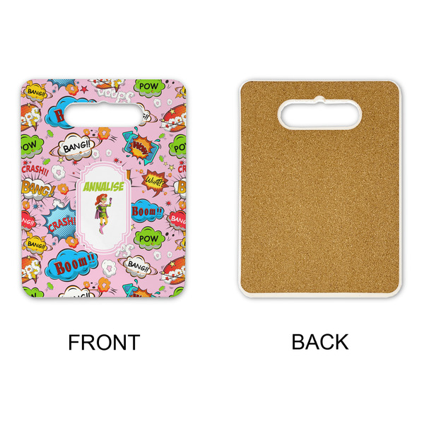 Woman Superhero Rectangle Trivet with Handle - APPROVAL