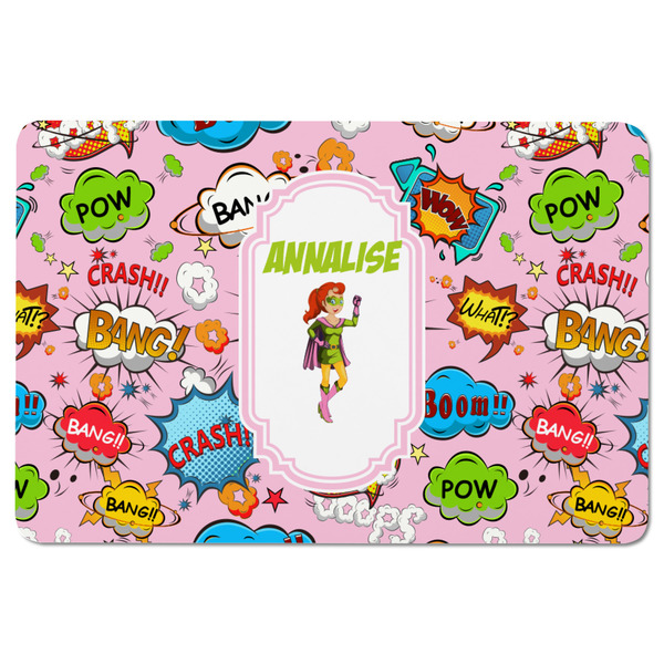 Woman Superhero Rectangular Fridge Magnet - FRONT