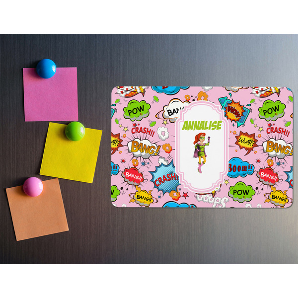 Woman Superhero Rectangular Fridge Magnet - LIFESTYLE