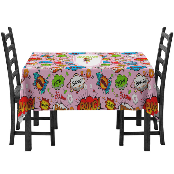 Custom Woman Superhero Tablecloth (Personalized)