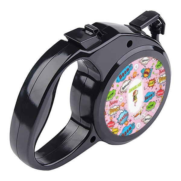 Woman Superhero Retractable Dog Leash - Angle