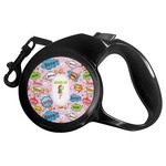 Woman Superhero Retractable Dog Leash - Medium (Personalized)