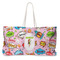 Woman Superhero Large Tote Bag with Rope Handles (Personalized)