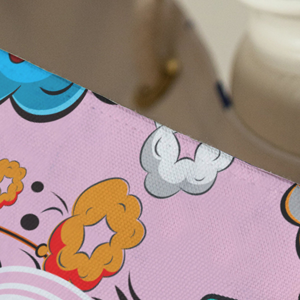 Woman Superhero Large Rope Tote - Close Up View