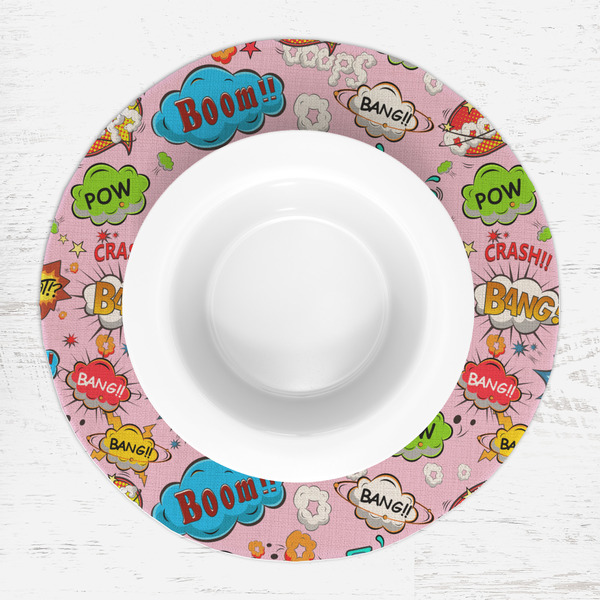 Woman Superhero Round Linen Placemats - LIFESTYLE (single)