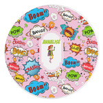 Woman Superhero Round Stone Trivet (Personalized)