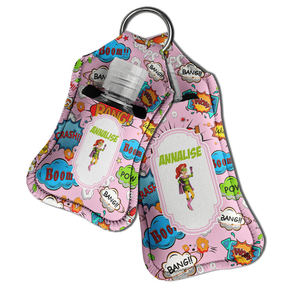 Woman Superhero Sanitizer Holder Keychain - Both in Case (PARENT)
