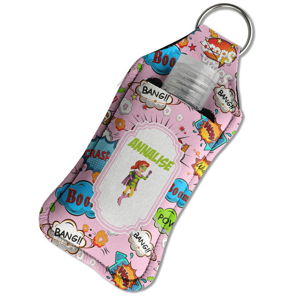 Woman Superhero Sanitizer Holder Keychain - Large in Case