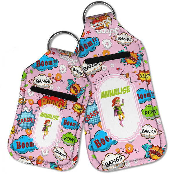 Woman Superhero Sanitizer Holder Keychain - Parent Main